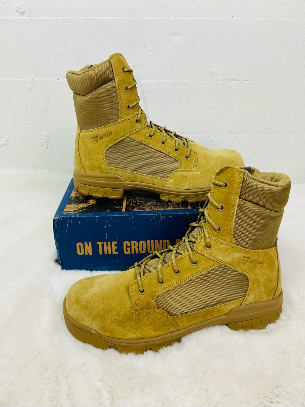 NWT Bates Men's Tactical Lace-Up suede soft toe Boots size 13